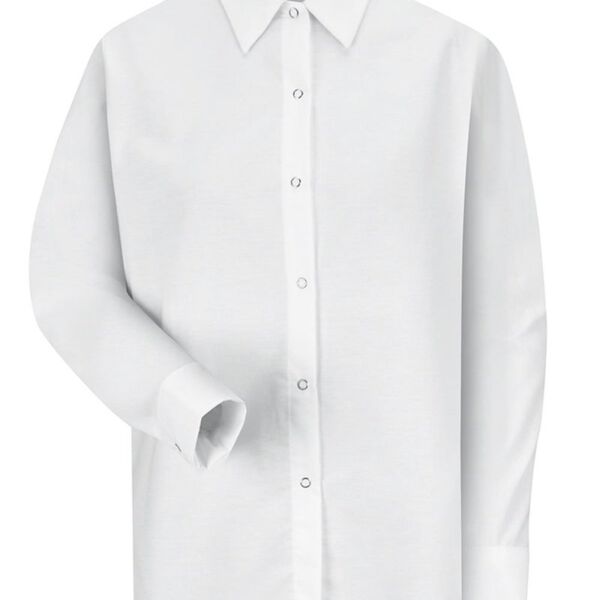 Women's Long Sleeve Specialized Pocketless Poplin Work Shirt Thumbnail