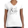 Women's Fine Jersey V-Neck Tee Thumbnail