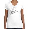 Women's Fine Jersey V-Neck Tee Thumbnail