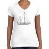 Women's Fine Jersey V-Neck Tee Thumbnail